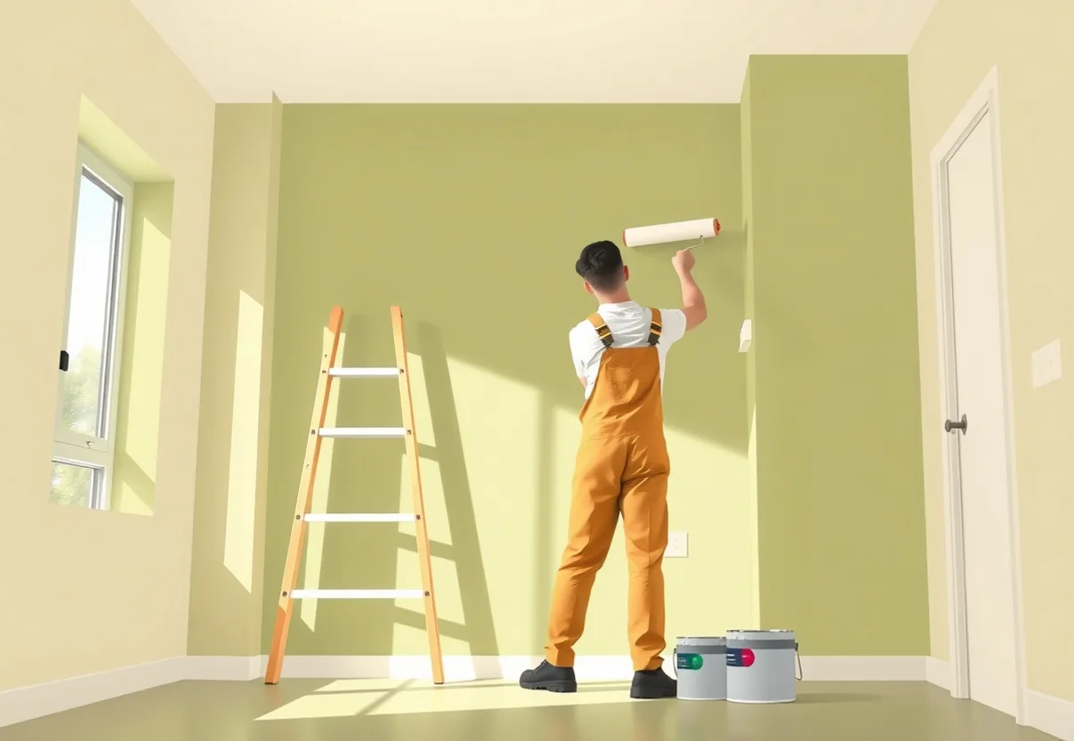 Peintre Chamalières 63400 en intervention sur un chantier